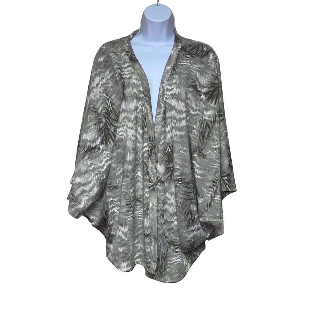 Serena Williams Women's Signature Statement Grey  Cape Poncho Sweater XL NEW